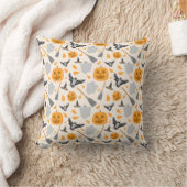 Cute Halloween Throw Pillow クッション (ブランケット)
