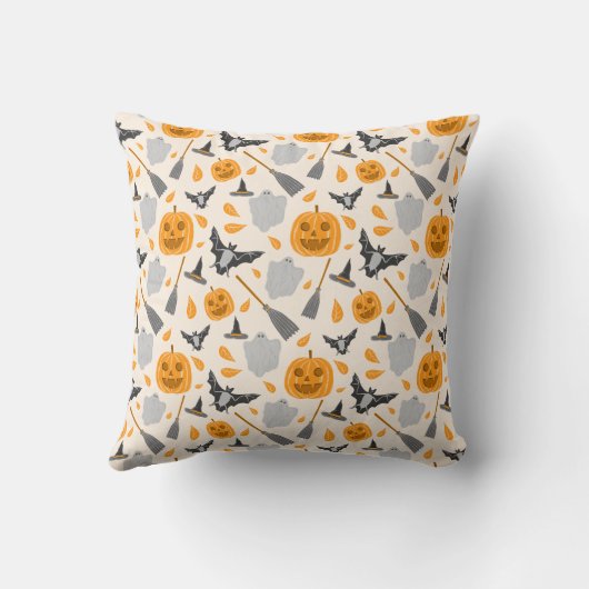 Cute Halloween Throw Pillow クッション (裏面)