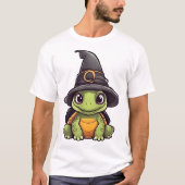 Cute Halloween turtle with a witch hat. Copy Tシャツ (正面)