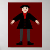 Cute Halloween Vampire ポスター (正面)