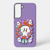 Cute Halloween Wreath with Ghosts Samsung Galaxyケース (裏面)