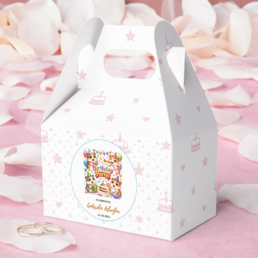 Cute Hamster Birthday Party | Kids Hamster フェイバーボックス (ウェディング)