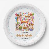 Cute Hamster Birthday Party | Kids Hamster ペーパープレート (正面)