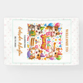 Cute Hamster Birthday Party | Kids Hamster 横断幕 (横)