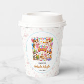 Cute Hamster Birthday Party | Kids Hamster 紙コップ (裏面)