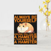 Cute Hamster Design For Men Women Kids Dwarf Hamst カード (黄色い花)