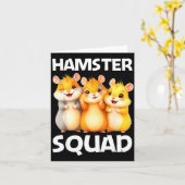 Cute Hamster Design For Men Women Kids Dwarf Hamst カード (黄色い花)