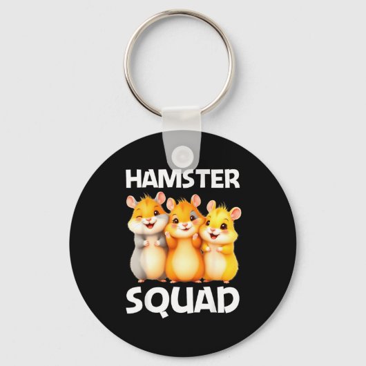 Cute Hamster Design For Men Women Kids Dwarf Hamst キーホルダー (正面)