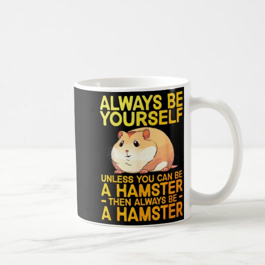 Cute Hamster Design For Men Women Kids Dwarf Hamst コーヒーマグカップ (右)