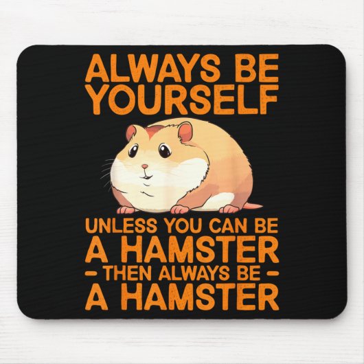 Cute Hamster Design For Men Women Kids Dwarf Hamst マウスパッド (正面)