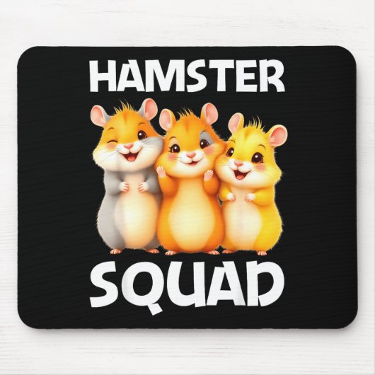 Cute Hamster Design For Men Women Kids Dwarf Hamst マウスパッド (正面)
