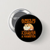 Cute Hamster Design For Men Women Kids Dwarf Hamst 缶バッジ (正面&裏面)