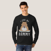 Cute Hamster  I Love My Hammy Tシャツ (正面フル)