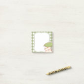 Cute Hamster with Lotus Leaf Frame ポストイット (デスク上)