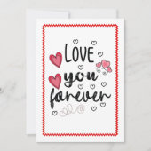 Cute Hand Drawing Valentine Card for Her Sketch   シーズンカード (正面)