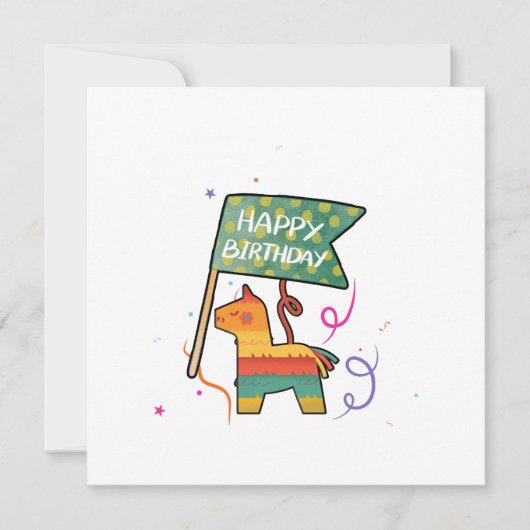 Cute Hand-Drawn Birthday  カード (正面)
