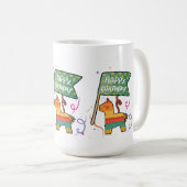 Cute Hand-Drawn Birthday  コーヒーマグカップ (正面右)