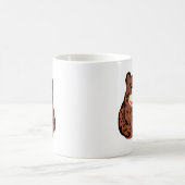 Cute Hand-Drawn Brown Bear Hug Coffee Mug コーヒーマグカップ (中央)