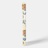 Cute Hand-drawn Brown Teddy Bears Seamless Pattern Case-Mate iPhoneケース (裏面 / 左)