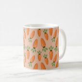 Cute Hand-drawn Carrots Seamless Pattern コーヒーマグカップ (正面右)
