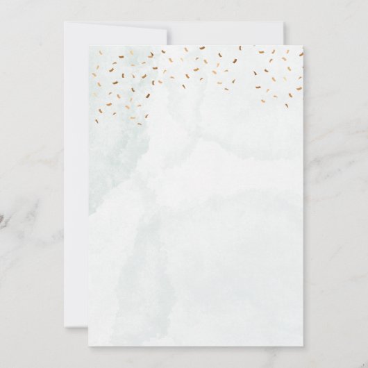 Cute Hand Drawn Elephant Little Peanut Baby Shower 招待状 (裏面)