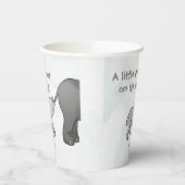 Cute Hand Drawn Elephant Little Peanut on its way 紙コップ (左)