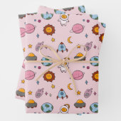 Cute Hand-drawn Little Planet ラッピングペーパーシート (インサイチュ)