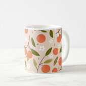 Cute Hand-drawn Orange Blossom Seamless Pattern コーヒーマグカップ (正面右)