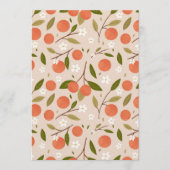 Cute Hand-drawn Orange Blossom Seamless Pattern 招待状 (正面)