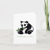 Cute hand drawn - PANDA Bear - Wild Animals-Nature カード (正面)