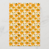 Cute Hand-Drawn Persimmons Seamless Pattern 招待状 (正面)