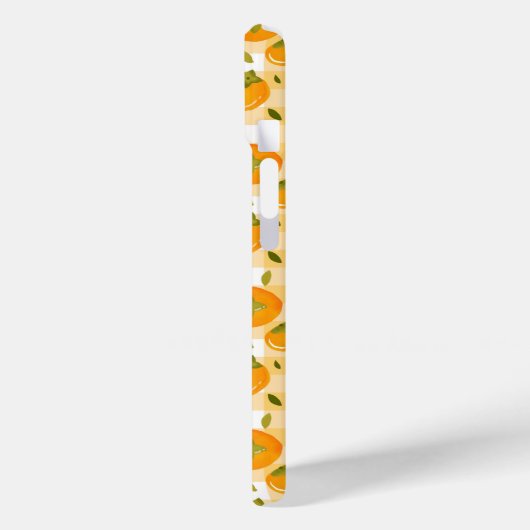 Cute Hand-Drawn Persimmons Seamless Pattern Case-Mate iPhoneケース (裏面 / 左)