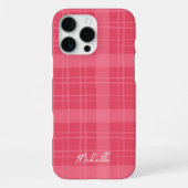 Cute Hand-Drawn Red Plaid iPhoneケース (裏面)