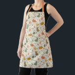 Cute Hand Drawn Spring Bunnies Apron エプロン<br><div class="desc">Hopping into spring! A sweet & decorative spring flower pattern, handdrawn and then digitally illustrated. --- Celebrate the magic of the season with this sweet Spring Bunnies and Eggs Pattern! This hand-illustrated design features adorable bunnies nestled among decorated Easter eggs and delicate floral accents. With its soft pastel palette and...</div>