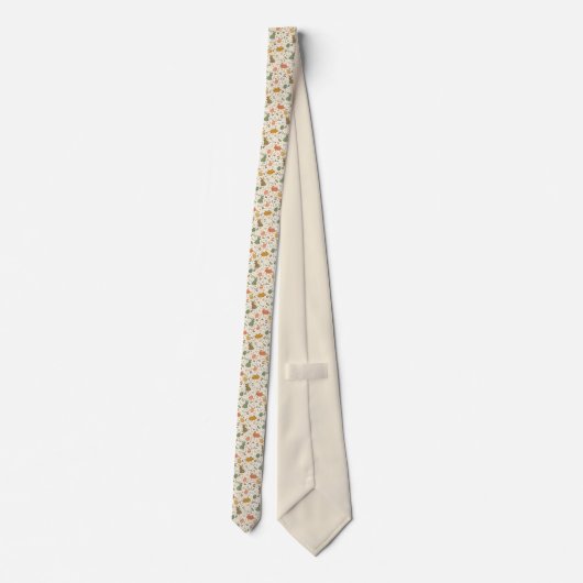 Cute Hand Drawn Spring Bunnies Neck Tie ネクタイ (裏面)