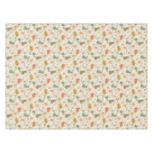 Cute Hand Drawn Spring Bunnies Tablecloth テーブルクロス (正面(横))