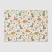 Cute Hand Drawn Spring Bunnies Tissue Paper 薄葉紙 (正面)