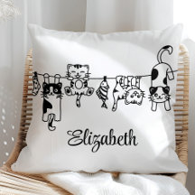 Cute Hanging Kittens Custom Name