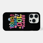 Cute happy 100 days of school first day of school iPhoneケース (裏面横)