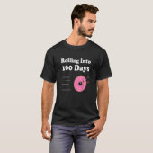 Cute Happy 100th Day Of School Rolling Strawberry  Tシャツ (正面フル)