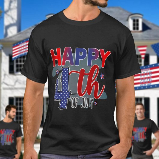 Cute Happy 4th Of July Tシャツ