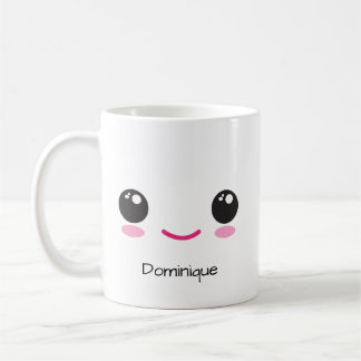 Cute Happy and Sassy Kawaii Face  Customizable Mug コーヒーマグカップ