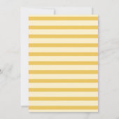 Cute Happy Bee-Day 1st Birthday for Kids 招待状 (裏面)