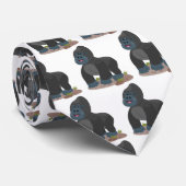 Cute happy big gorilla cartoon illustration ネクタイ (ロール)