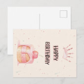Cute Happy Birthday Card ポストカード (正面/裏面)