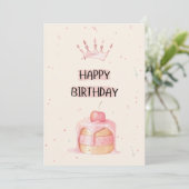 Cute Happy Birthday Card 招待状 (スタンド正面)