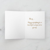 Cute Happy Birthday Card with Sweet Message カード (内部)