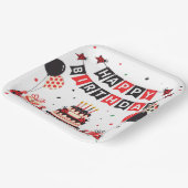 Cute Happy Birthday ladybug theme ペーパープレート (傾斜あり)