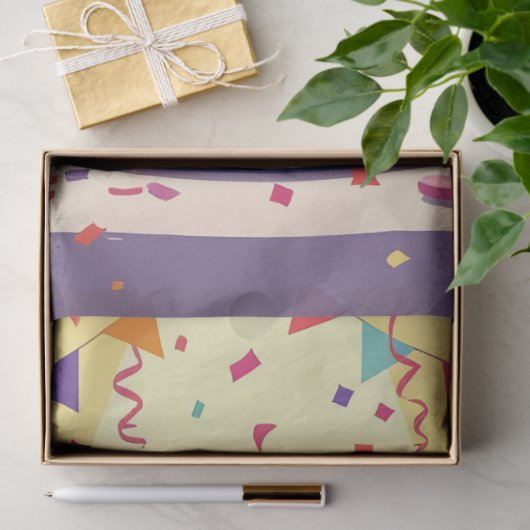 Cute Happy Birthday masquerade theme 薄葉紙 (ギフト)