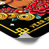 Cute Happy Chinese New Year Of The Hourse 2026 Lun ポスター (角)